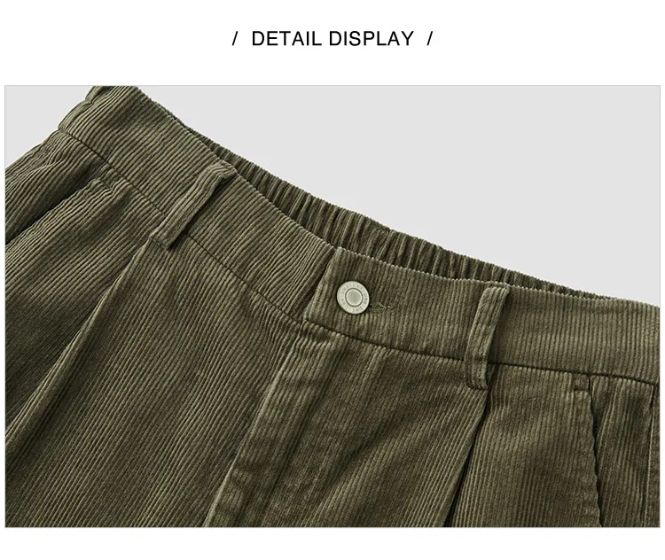 Semir Freizeithose für Damen, Cord-Baumwolle, weites Bein, Hose, 2025, neuer Winter-Vintage-Arbeitskleidungsstil – Detail 9