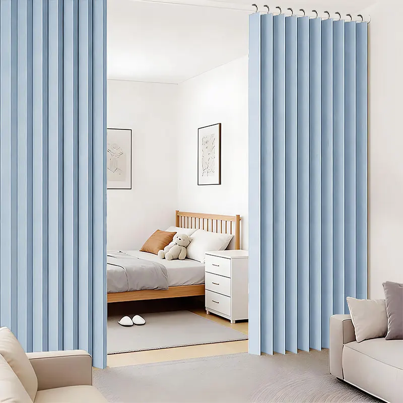

Dorm Foldable Partition Curtain Bunk Bed Instant Private Space Thick Fabric Privacy Protection Easy Install Hooks