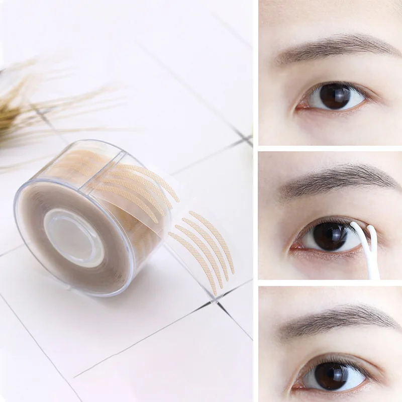 600 pcs Eyelid Tape Sticker Invisible Double Fold Eyelid Lace Eyelash Tape Self-adhesive Eyelashes Tools Lashes Patch