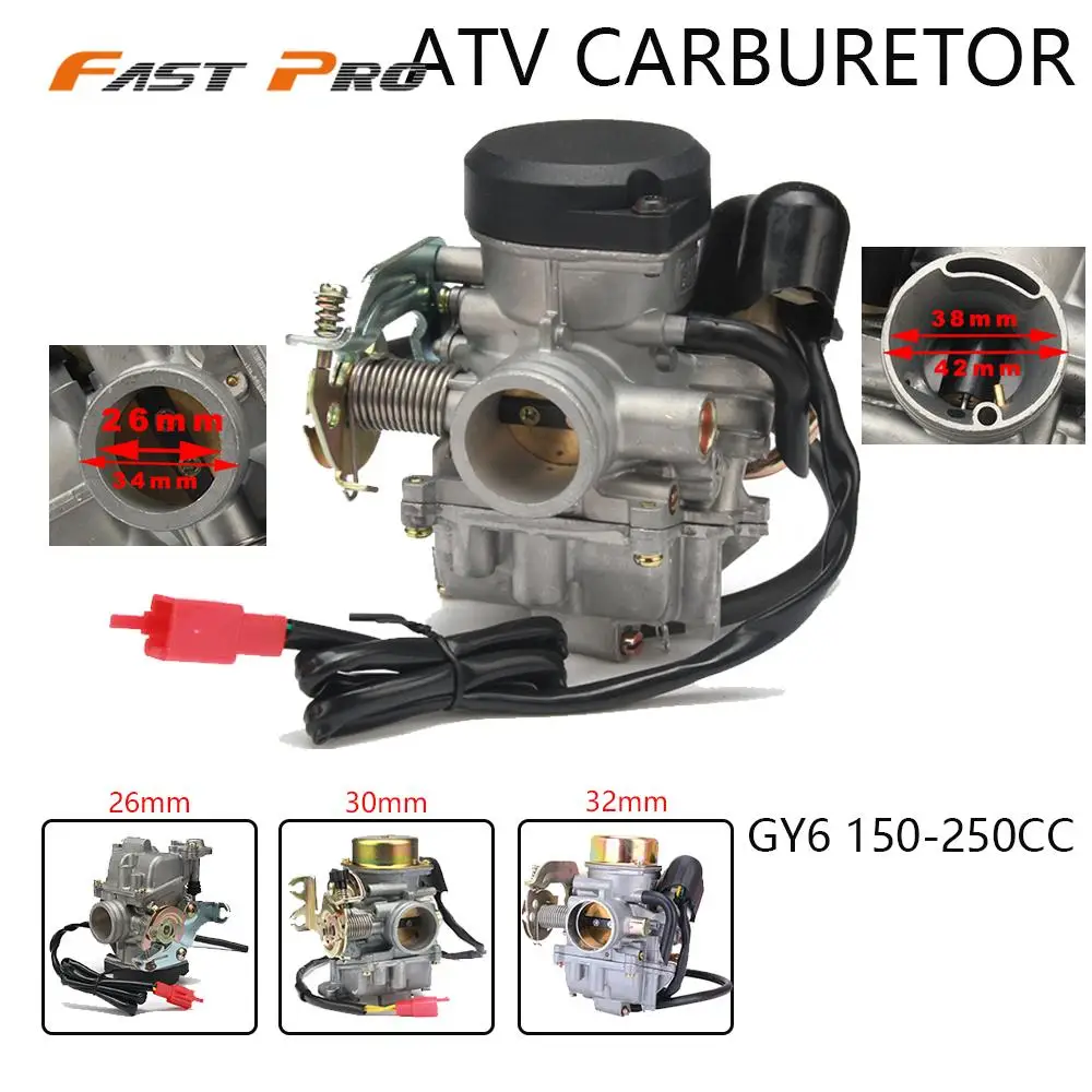 Akcesoria motocyklowe gaźnik Carb CVK26 CVK30 CVK32 26mm 30mm 32mm do skutera ATV motor terenowy z GY6 150cc-250cc