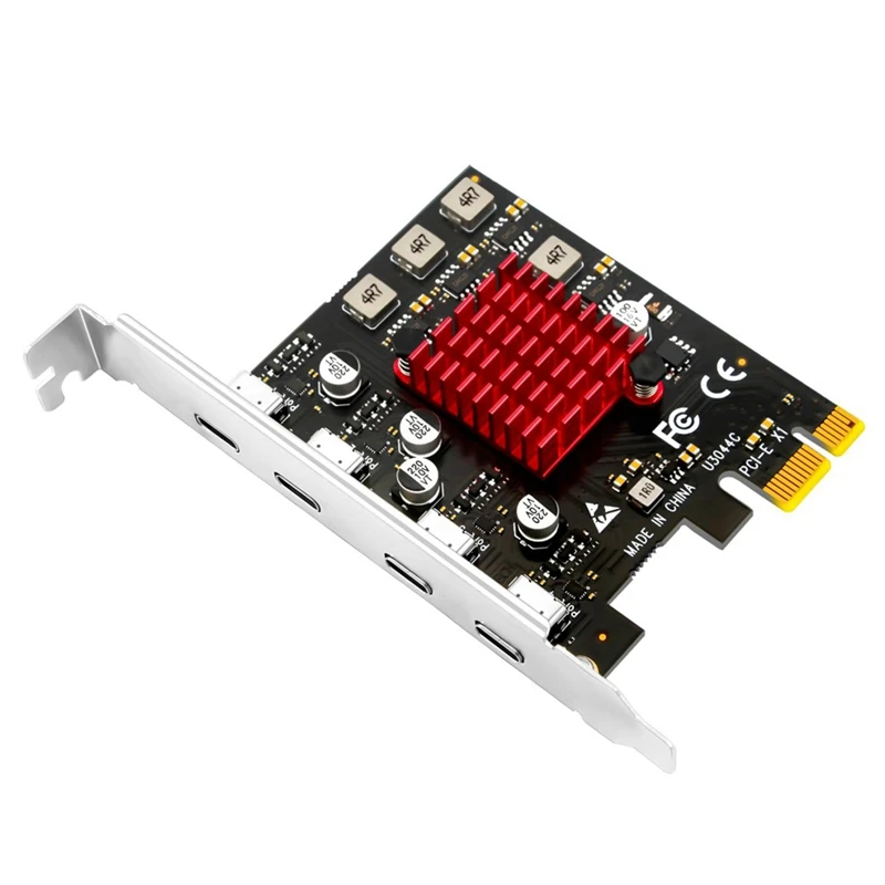 

PCIE Expansion Card PCIE To 4 Port USB3.2 Gen1 Type-C Expansion Card Adapter Card For Desktop PC