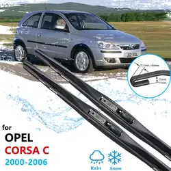 Car Wiper Blades for Vauxhall Opel Corsa C 2000 2001 2002 2003 2004 2005 2006 Front Window Windscreen Brushes Washer Accessories