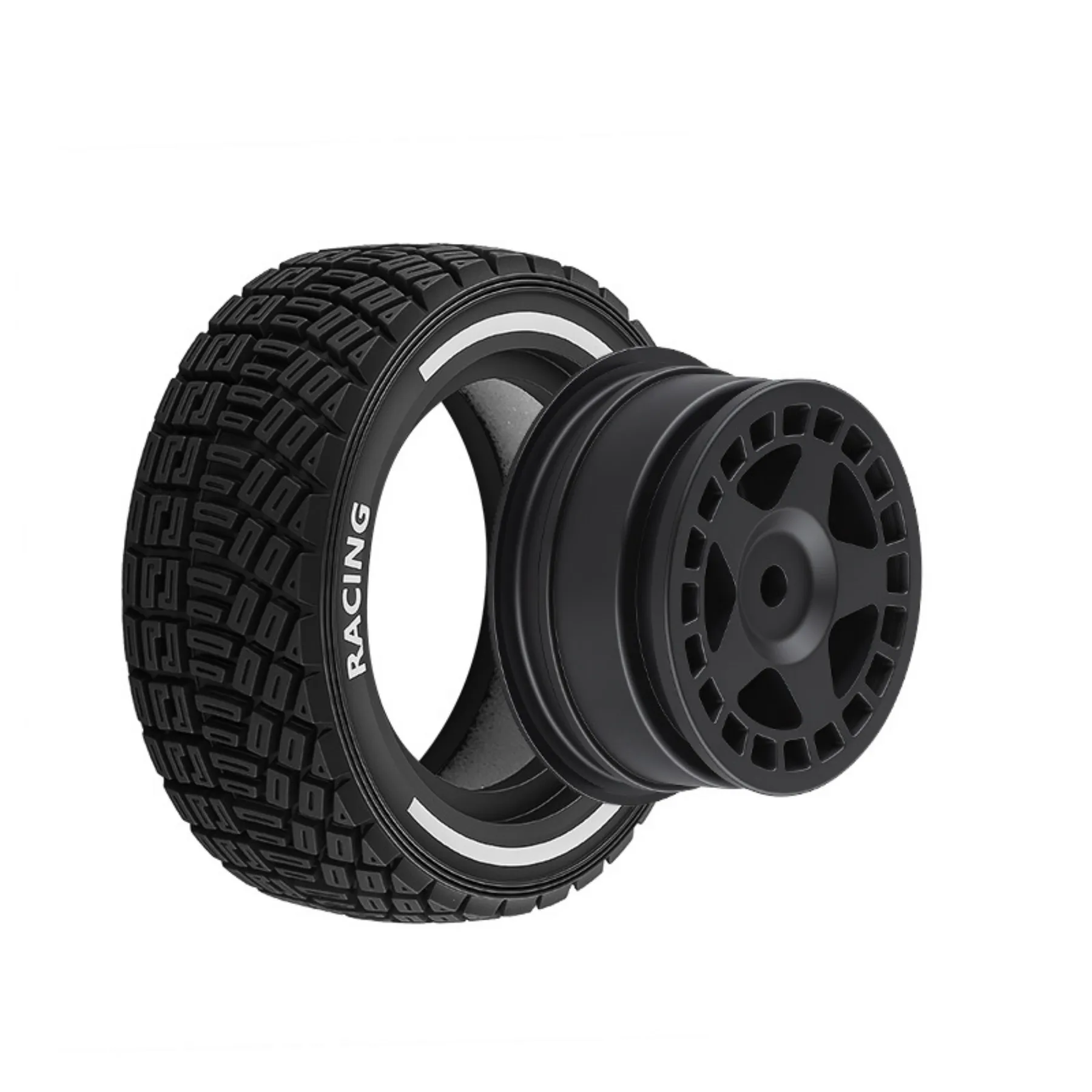 1:14 Rally Tires Racing Gravel Tyre 12mm Hex for MJX 14301 14302 14303 14304 HSP Tamiya 1/14 Scale RC On Road Car  Upgrade Parts