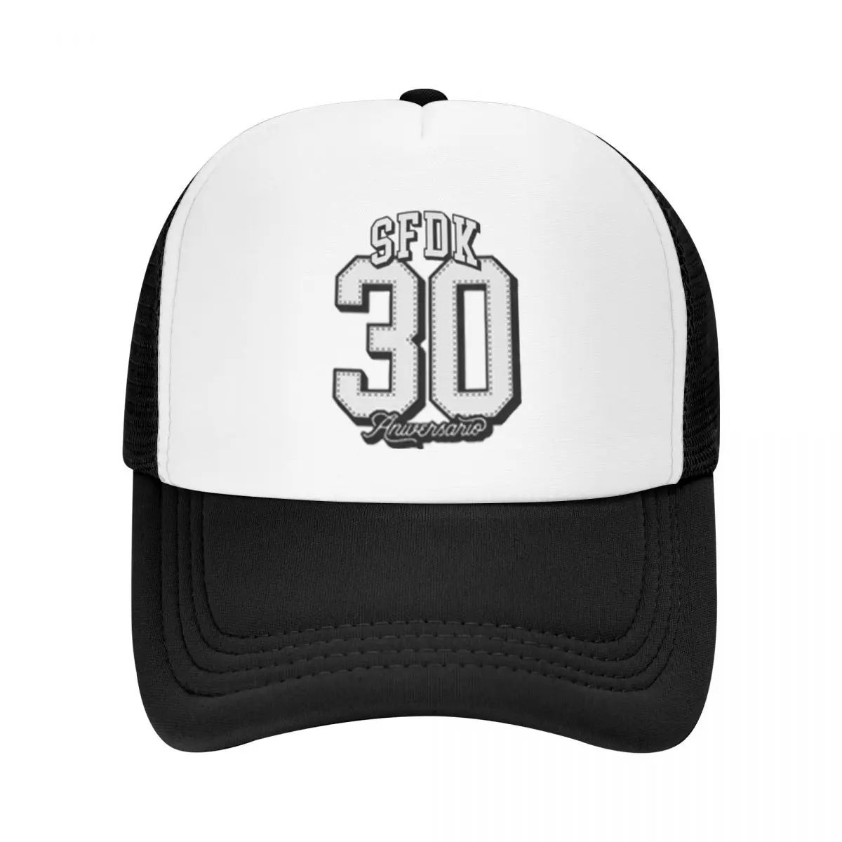 

SFDK 30 Anniversary Letters Pool Party Mesh Baseball Caps For Womens Adult Female Beach Sunscreen Hat Peaked Cap