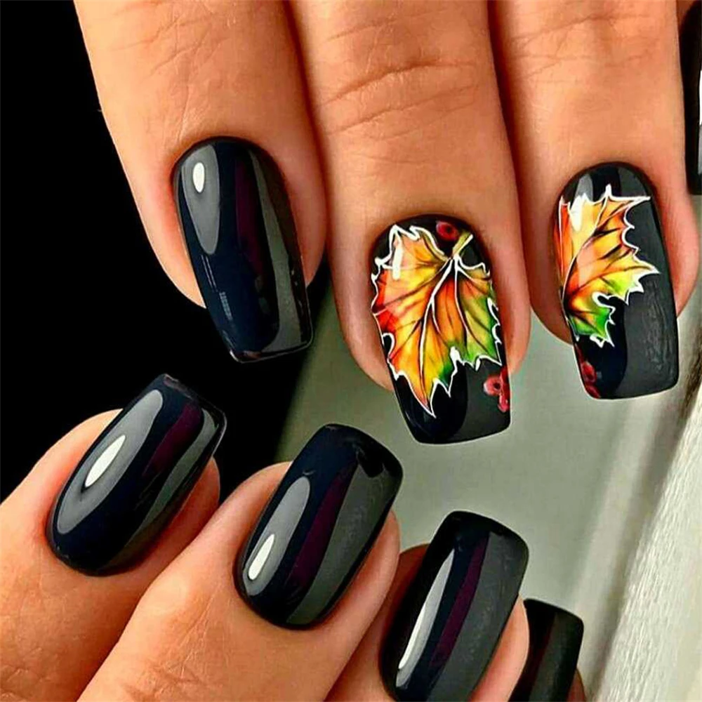 Nail Art Stickers Autumn And Winter Ease Of Use Multi-function Create Stunning Nail Art Unique Design Fashion Winter Nail Decal