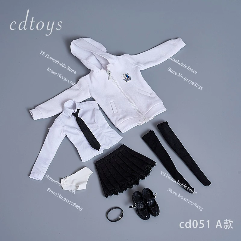 5 Styles CDtoys CD051 1/6 Female Soldier Maid Cosplay Clothes Set Beauty Girl School Unifrom Suit Fit 12