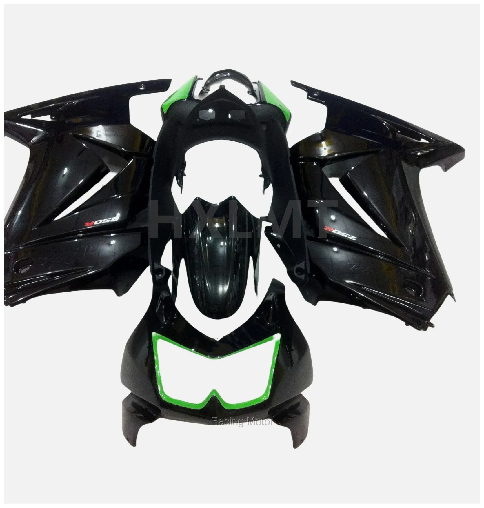 Customized Bodywork Fairing Set - Blue Front Upper Fairing Headlight Cowl Nose Panlel Fit For Kawasaki Ninja 250R EX250 Accessor