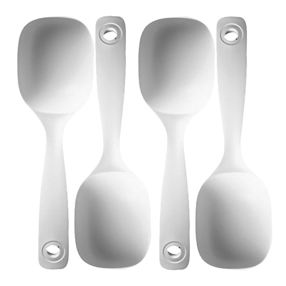 

4Pcs Soup Ladles PP Kitchen Spoons Ergonomic Long Handle Multipurpose Serving Ladles for Soup Porridge Rice Cooking