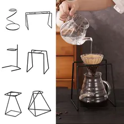 Black Coffee Filter Cup Holder Iron Coffee Supplies Coffee Dripper Stand Tool Cafe Coffee Filter Paper Rack Indoor Outdoor