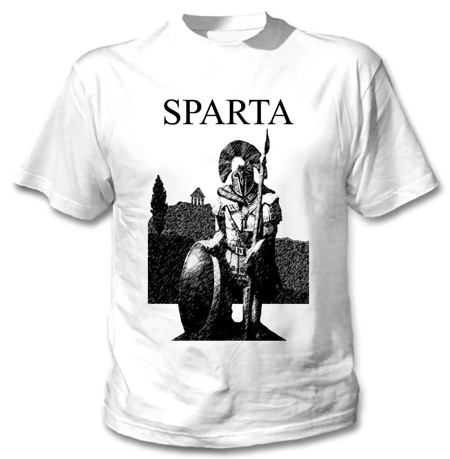 

Spartan Warrior Sparta Men's T-Shirt Summer Cotton Short Sleeve O-Neck T Shirt New S-3XL