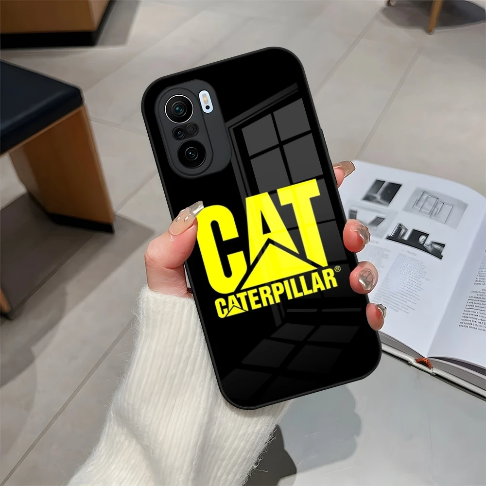 C-CaterpillarES Dozer Logo Phone Case Tempered Glass for Redmi 12 13 13c 12c Note 13 Pro Plus 11 12 Pro 10 11s 12s Cover