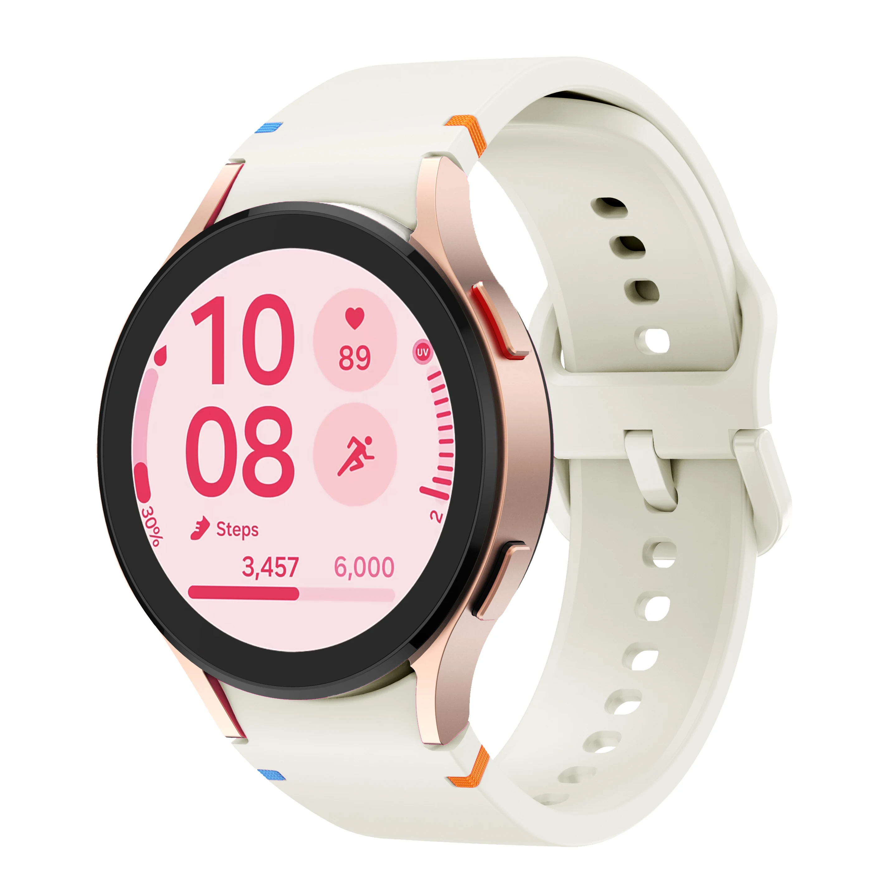 Cinturino piatto cucito per Samsung Galaxy watch FE/ Samsung Galaxy watch 7 cinturino sportivo di ricambio per Samsung Galaxy watch 6/5/4