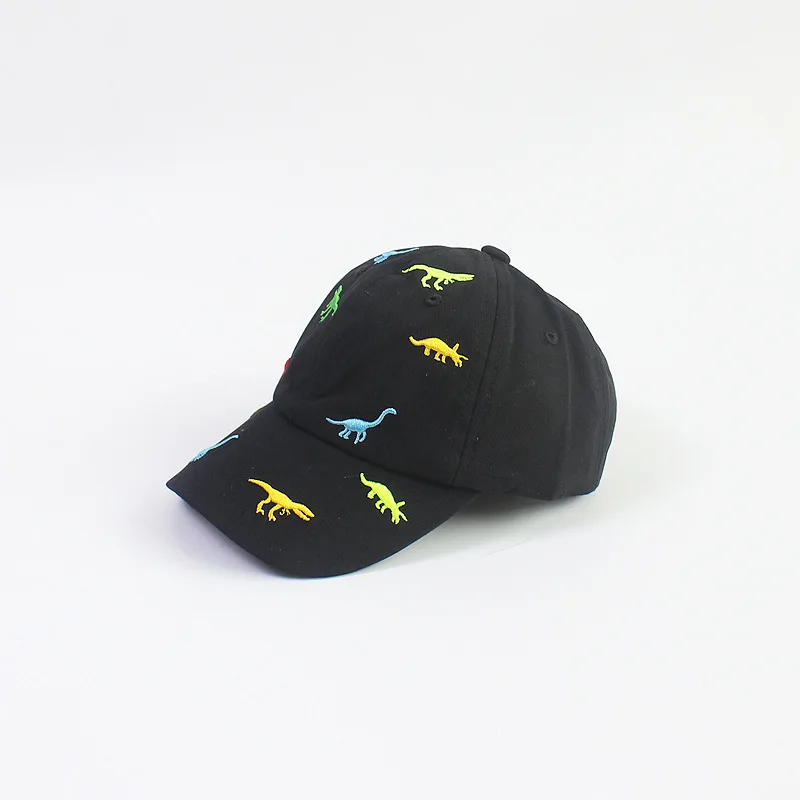 Cartoon Dinosaur Embroidery Baby Cap Summer Kids Baseball Cap Outdoor Adjustable Infant Boy Girls Sun Hats