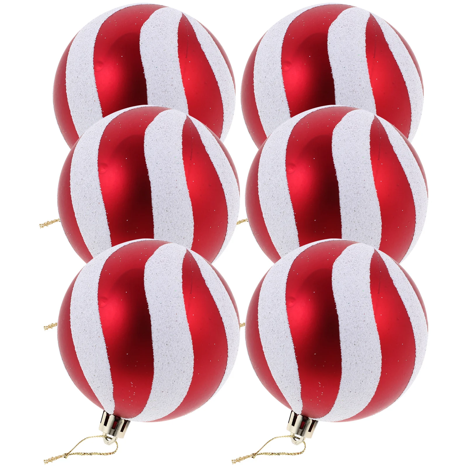 

6Pcs Christmas Ball Ornaments Xmas Tree Decorations Lovely Delicate Fine Details Not Easily Damaged Holiday Decor