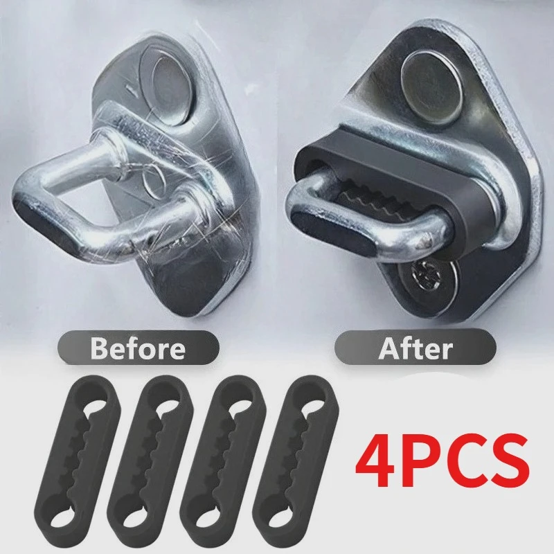 Almohadillas Amortiguadoras de Silicona para Puertas de Coche, Amortiguador Elástico, Reduce el Ruido y Protege la Pintura para Bordes de Puerta de Coche, Camioneta, SUV, RV