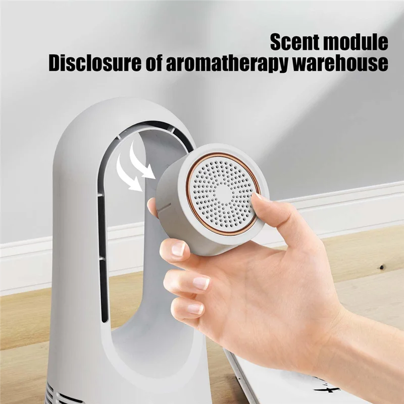 Abgr-ventilador de mesa portátil 14.2 Polegada ventilador frio com compartimento de armazenamento de aromaterapia ventilador de mesa silencioso para presentes do quarto de escritório em casa