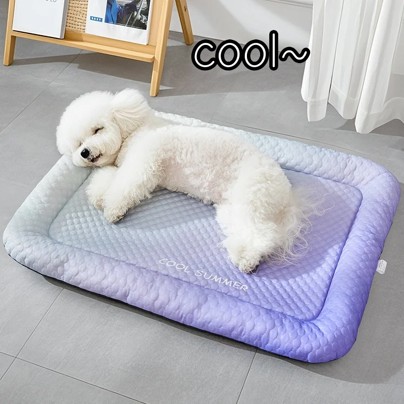 

Summer ice silk dog bed, cat bed, dog mat, pet bed, pet cooling ice pad