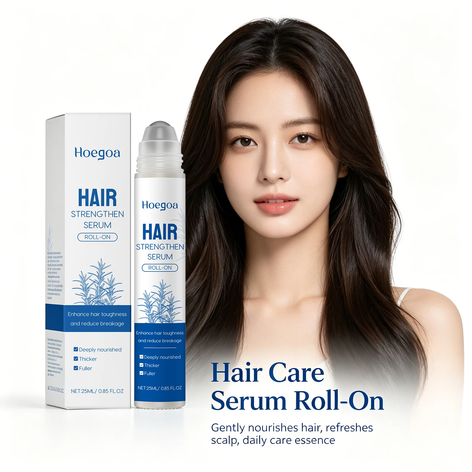 

Hair Strengthen Serum Roll-On Stimulates Follicle Reduce Hair Breakage Rosemary Hair Growth Roller Anti Hair Loss Hair Care Oil