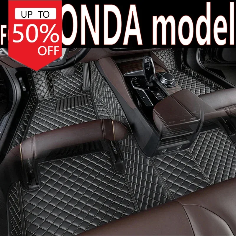 Car Floor Mats For HONDA Shuttle URV Inspier XRV Clarity CRIDER City RidgelinePrelude 2doos BRV 2022 2023 Car Accessories