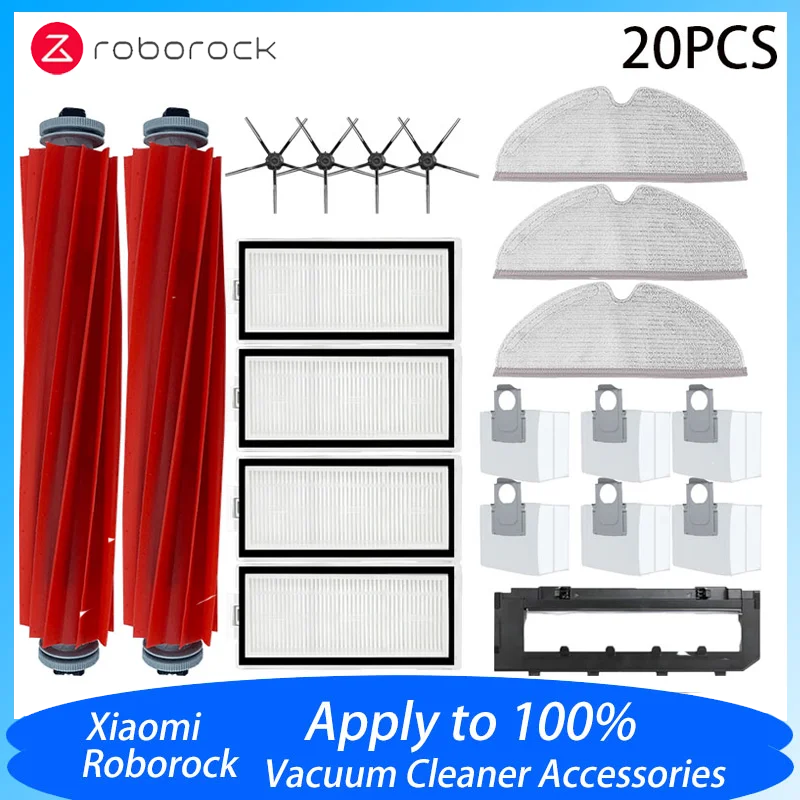 الفقرة Roborock Q7 Max / Q7 Max + / Q7 Plus / T8 إكسسوارات Cepillo الجانبية الرئيسية filtro Hepa fregona Robot repuestos de aspir