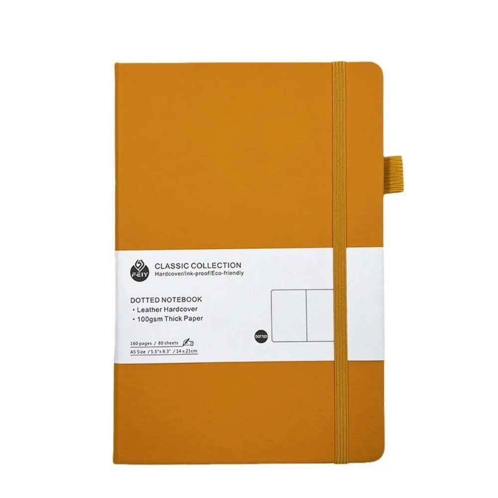 Stationery Premium A5 Notebook Bookmark Ribbon Tie-strap Pocket Notepad Back Pocket Diary Planner Notes School