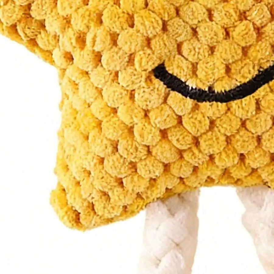 

Plush Dog Chew Toy Star Shape Interactive Plaything For Small Medium Large Dogs