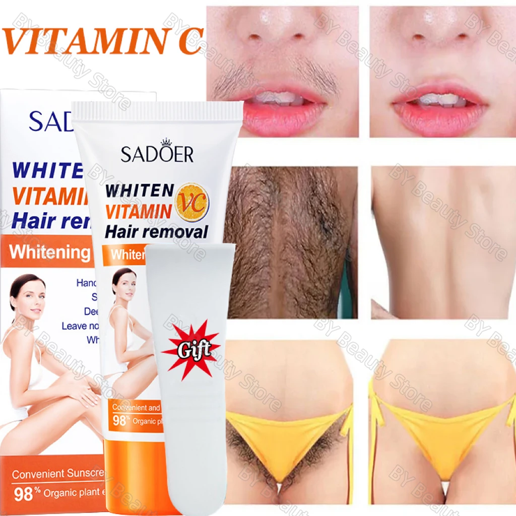 

Fast Hair Removal Cream Painless Hair Growth Inhibitor Arm Armpit Legs Permanent Painless Remover for Men Women Beauty Care 60g