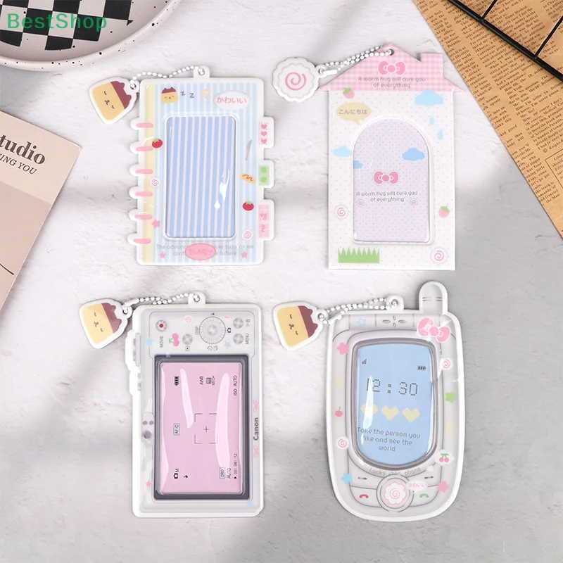 

Cute PVC Card Cover ID Card Cover Case Cartoon Photocard Holder Kpop Photo Card Sleeves Student Badge Campus Card Protector