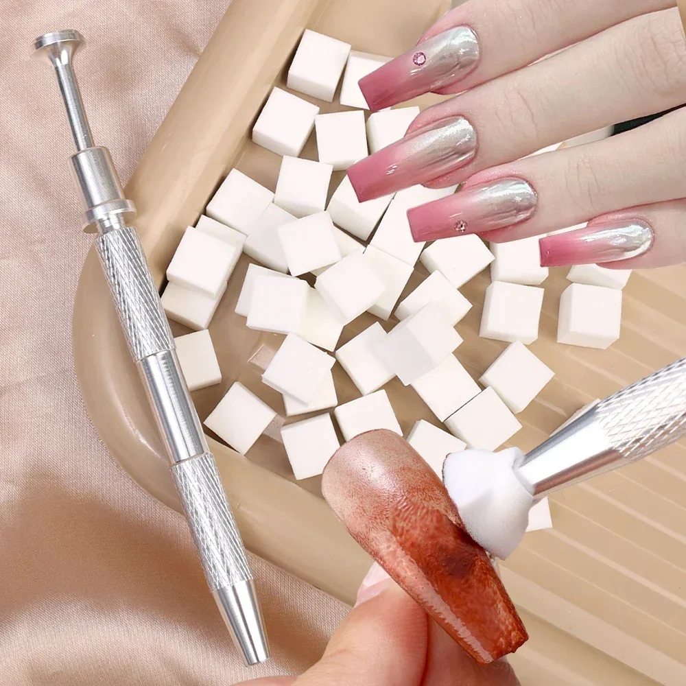 Nail Art Sponge Soft Sponges Gradient Nail Art Stamper Tools Color Fade Manicure DIY Creative Nail Sponge Gripper Tool image 2
