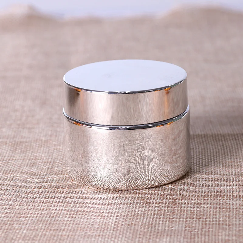Bocaux Cosmétiques avec Couvercle en Argent et Or, Bouteille en Verre, Récipient à Crème, Conteneur de Maquillage, de Voyage, AfricJars, 5-50g