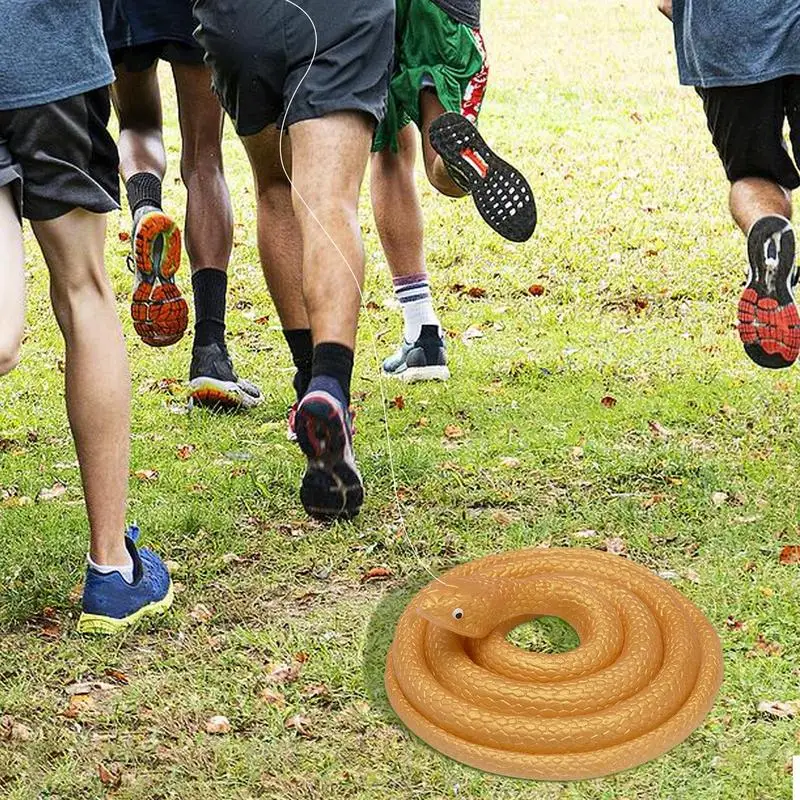 Jouet de farce serpent en Silicone avec Clip à ficelle, Kit de Gag de Golf réaliste, jouet de blagues pour enfants, adultes et hommes