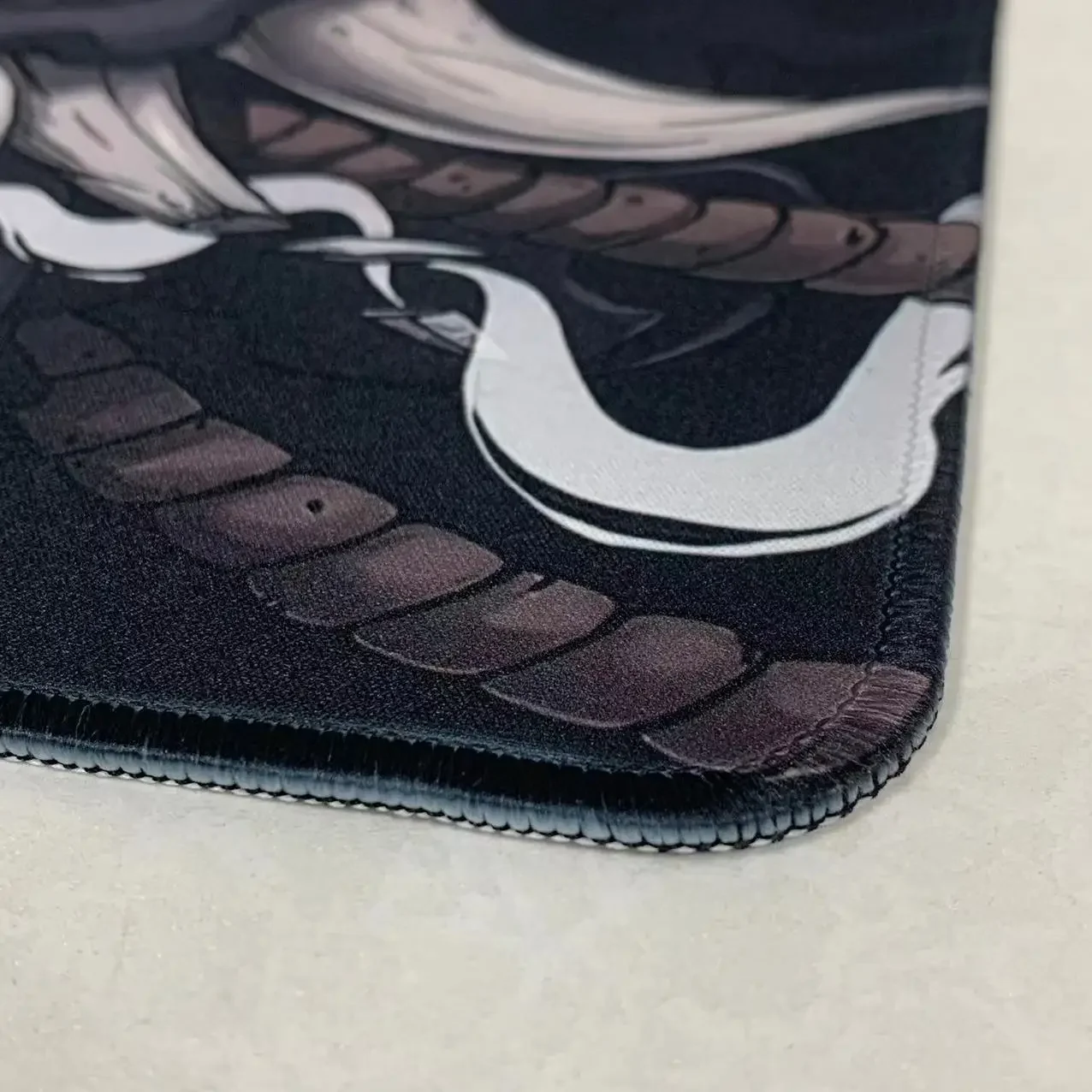 Japanese Anime Black Oni Mouse Pad Game Mini PC Desk Mat Non-Slip Rubber Laptop Playmat for Office Gaming Accessories for Gamer