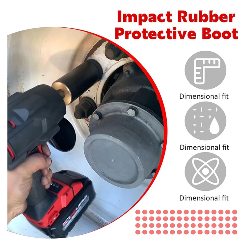 A95I-49-16-2960 ป้องกัน BOOT การใช้ Impact ยางป้องกัน BOOT เหมาะกับ 1/2,3/8 นิ้ว Stubborn ประแจผลกระทบ,2962P-20 0