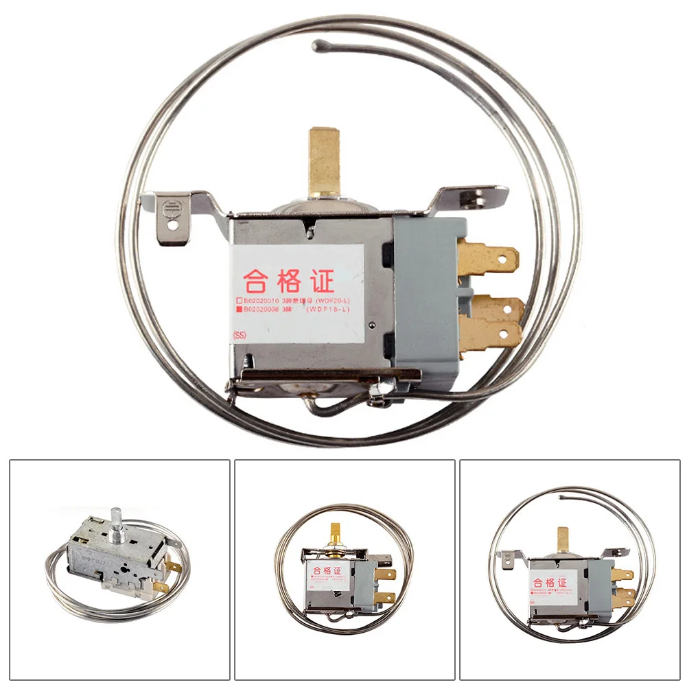 Mechanical Thermostat WDF18-L 55mm Hole Metal Temperature Controller Switch For Refrigerator Cooling Appliance Repair Pa