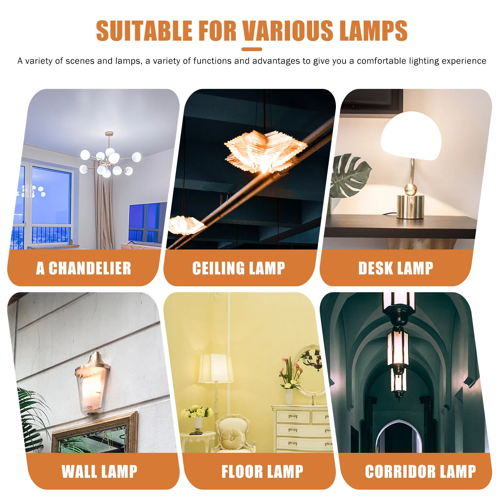 

2pcs LED Bulb E12 Base Golden Candelabra Lamps Chandelier Bulbs Long Lifespan Wide Beam Angle Ideal Sconces Lanterns