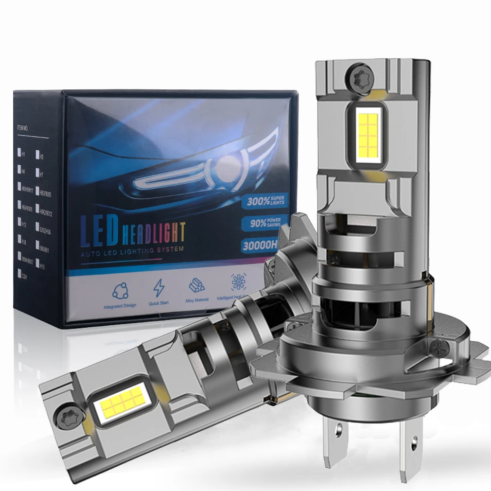 

H7 LED Headlight Bulb Mini Wireless 60W 20000LM 6500K CSP for Car Headlamp Motorcycle Lamp Auto Diode Lights H7 Turbo Led 12V