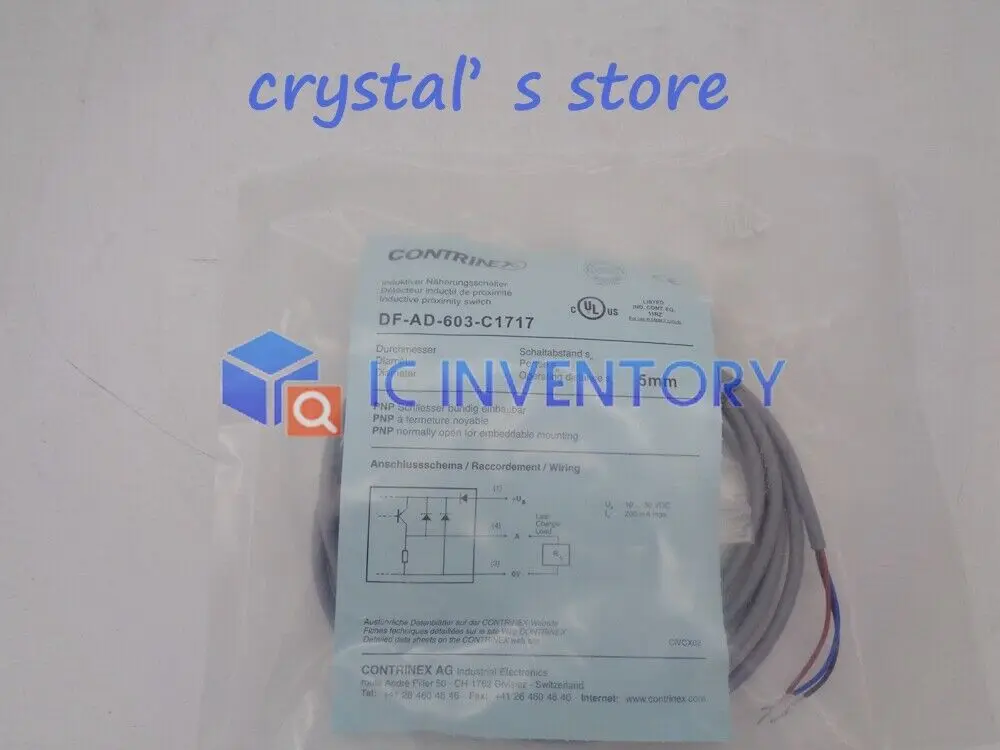 

1PCS Brand NEW Contrinex DF-AD-603-C1717 DFAD603C1717