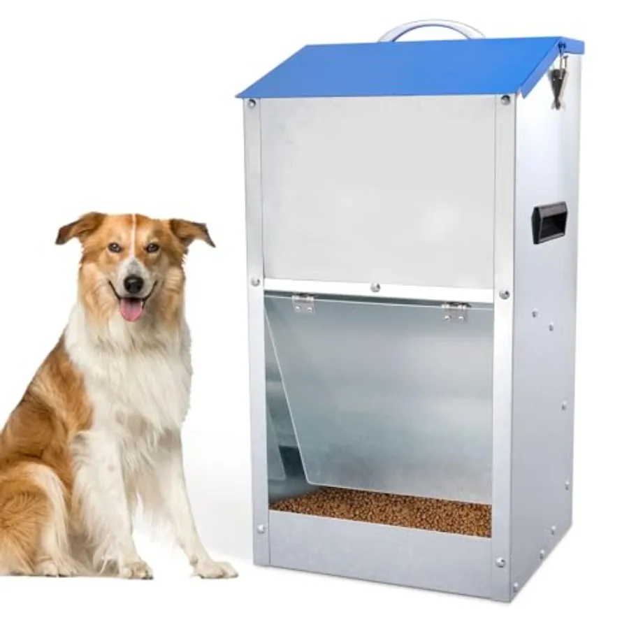 

Automatic Dog Feeder Outdoor Dog Feeder for Large Dogs Large Breed Dog Food Dispenser 25LBS Capacity Pets Feeder Gravity Food F