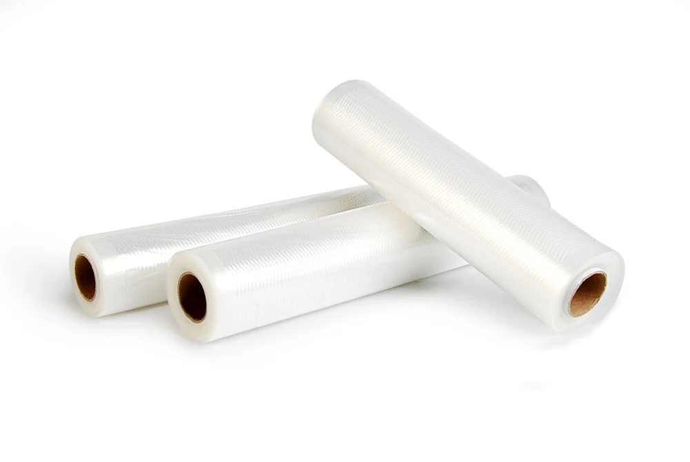 Vacuümdichtfolie, set van 5 rollen (2x28 cm, 3x20 cm), PE/PA-materiaal, perfect voor Sous Vide en magnetron.
