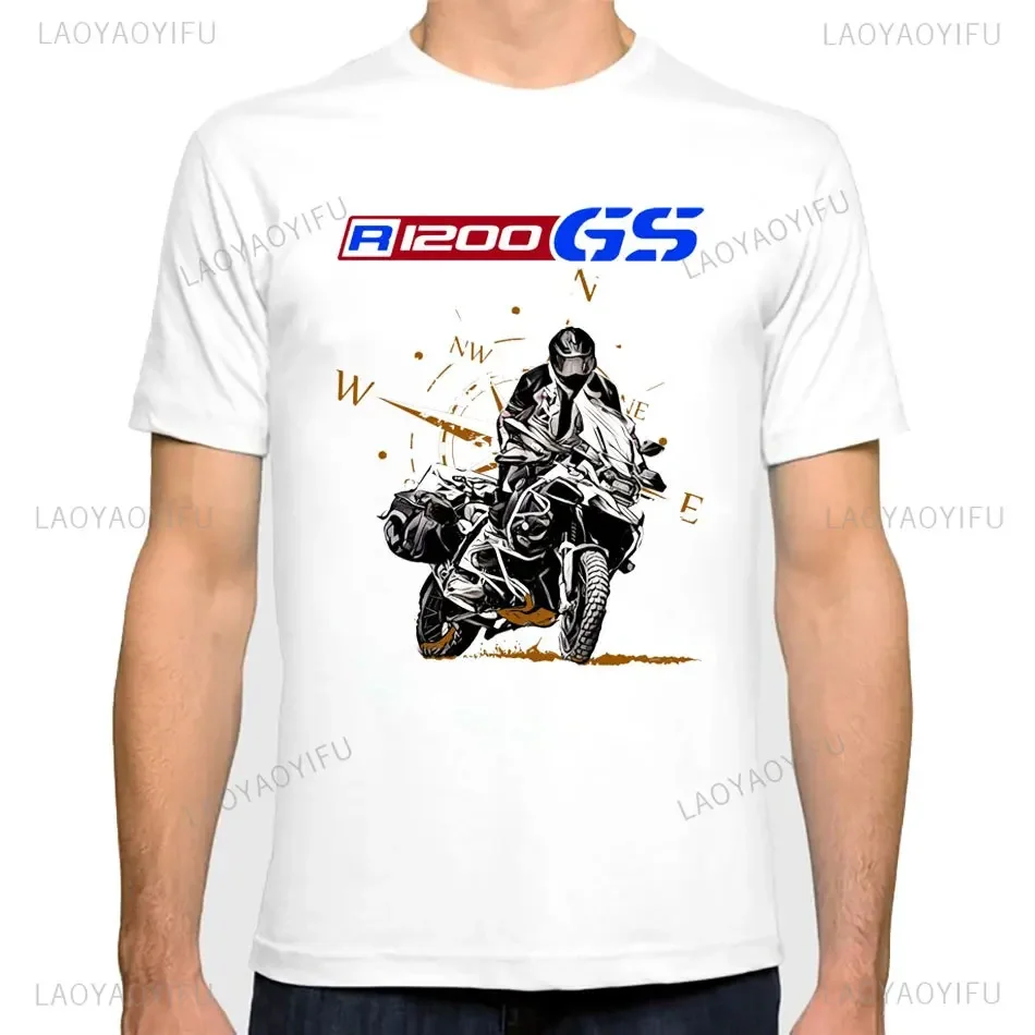 Motorcycle R 1250 GS Big Trail Adventure Classic Modal T-Shirt I'am A GS Overlander T-Shirt Men Women Short Sleeve Riding Tees