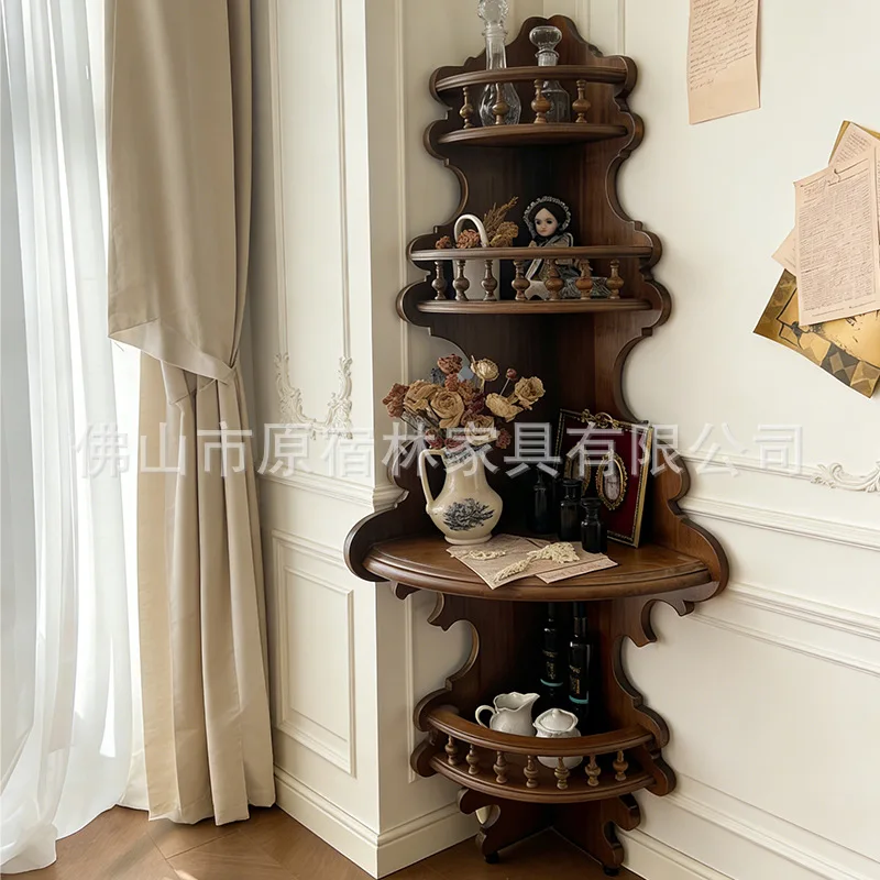 

Medieval Solid Wood Corner Cabinet French Rococo CornerCabinet CornerStorage CabinetLiving Room Bedroom Storage Locker