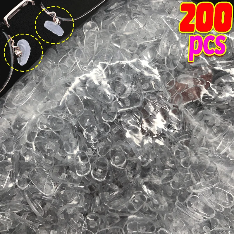 

DIY Air Chamber Clear Oval Eyeglass Nose Bracket Silicone Nose Pads Eyewear Bracket Anti-drop Sunglasses Glasses Accessories