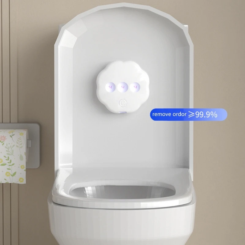 G99A Luce per pulizia del coperchio del WC Pulizia automatica Lampada per deodorizzazione Ciotole per WC Luce con sensori movimento per WC domestico