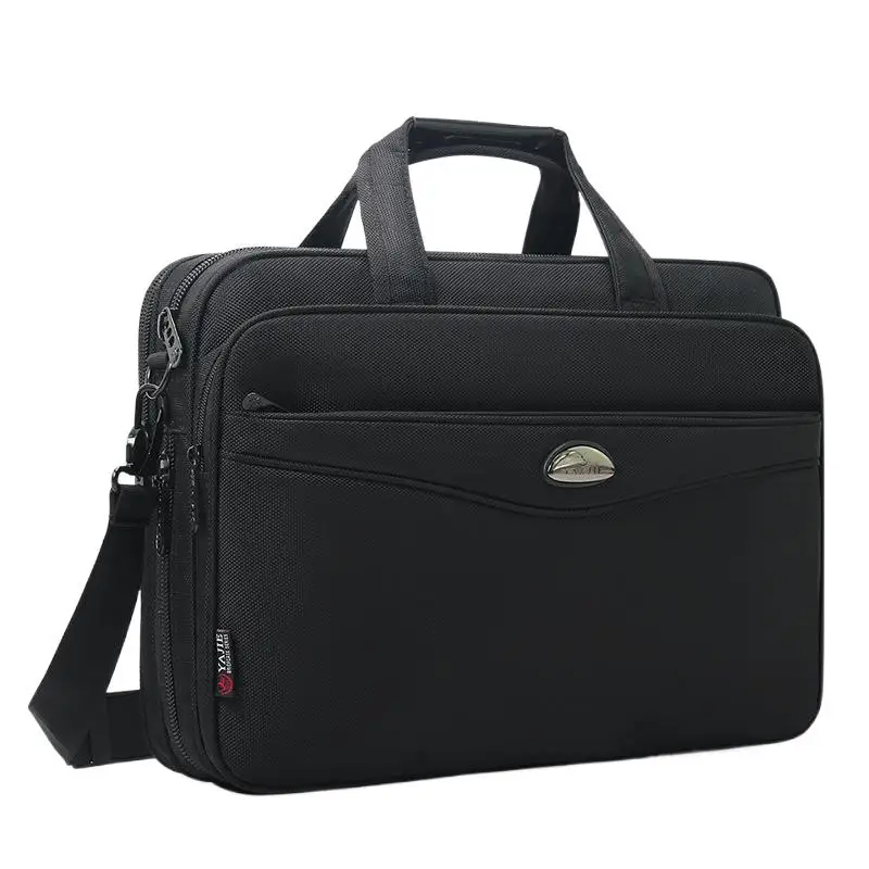 Grande Capacidade Oxford Maleta de Negócios, Bolsa Masculina, Ombro Masculino Messenger Bag, Casual Laptop Bag, 15.6 "Polegada