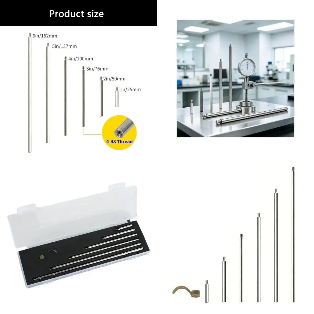 

1-6 дюймов циферблат индикаторы удлинитель высокоточный алюминиевый стержень с подъемным зажимом высокое качество