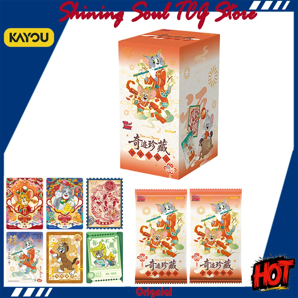

Оригинальные коллекционные карточки KAYOU Cat and Mouse Miracle Collection Year Old Overture, аниме-карточки, подарок на день рождения
