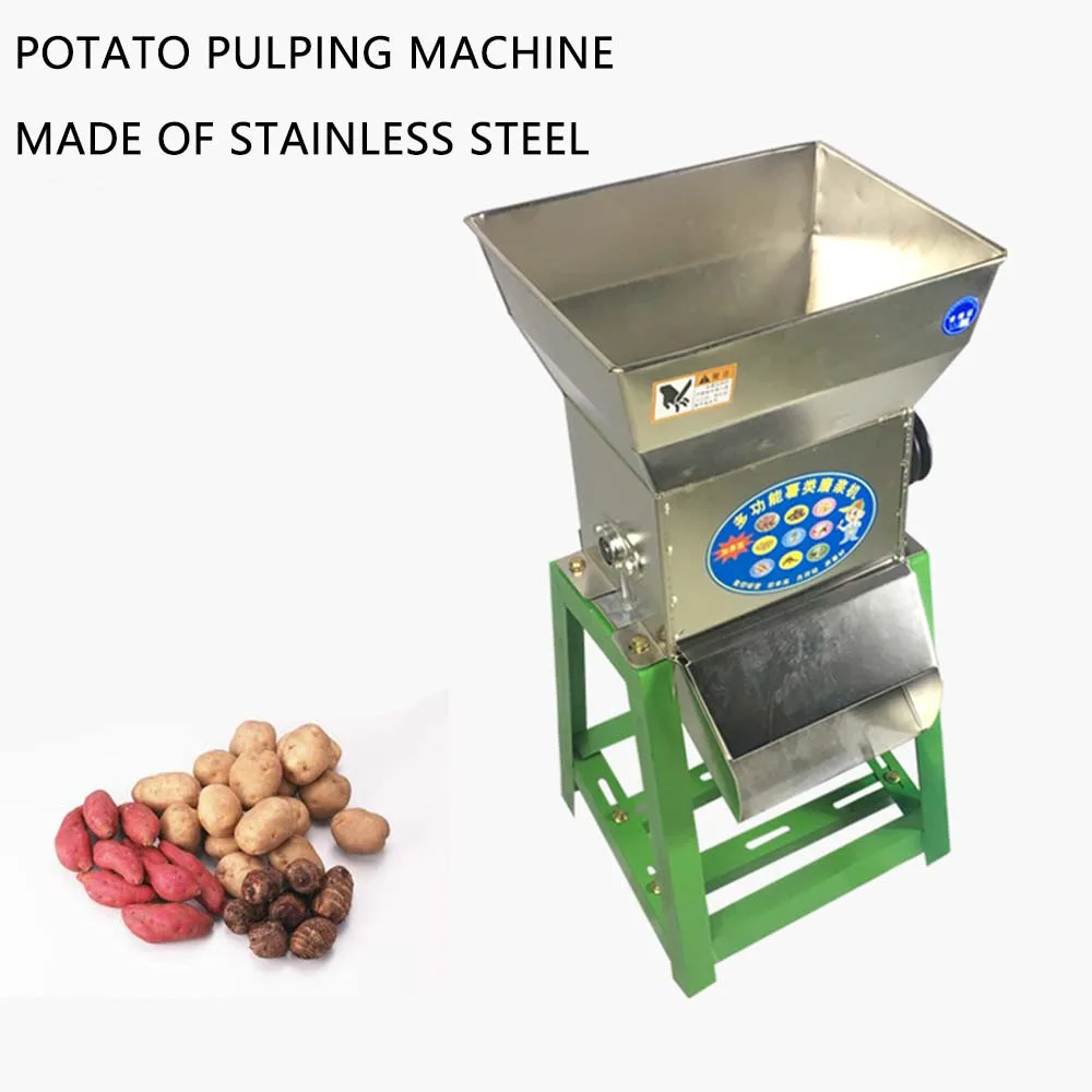 Commercial Potato Rinning Pulping Machine เครื่องบดผงสแตนเลสมัลติฟังก์ชั่น Pulping Machine