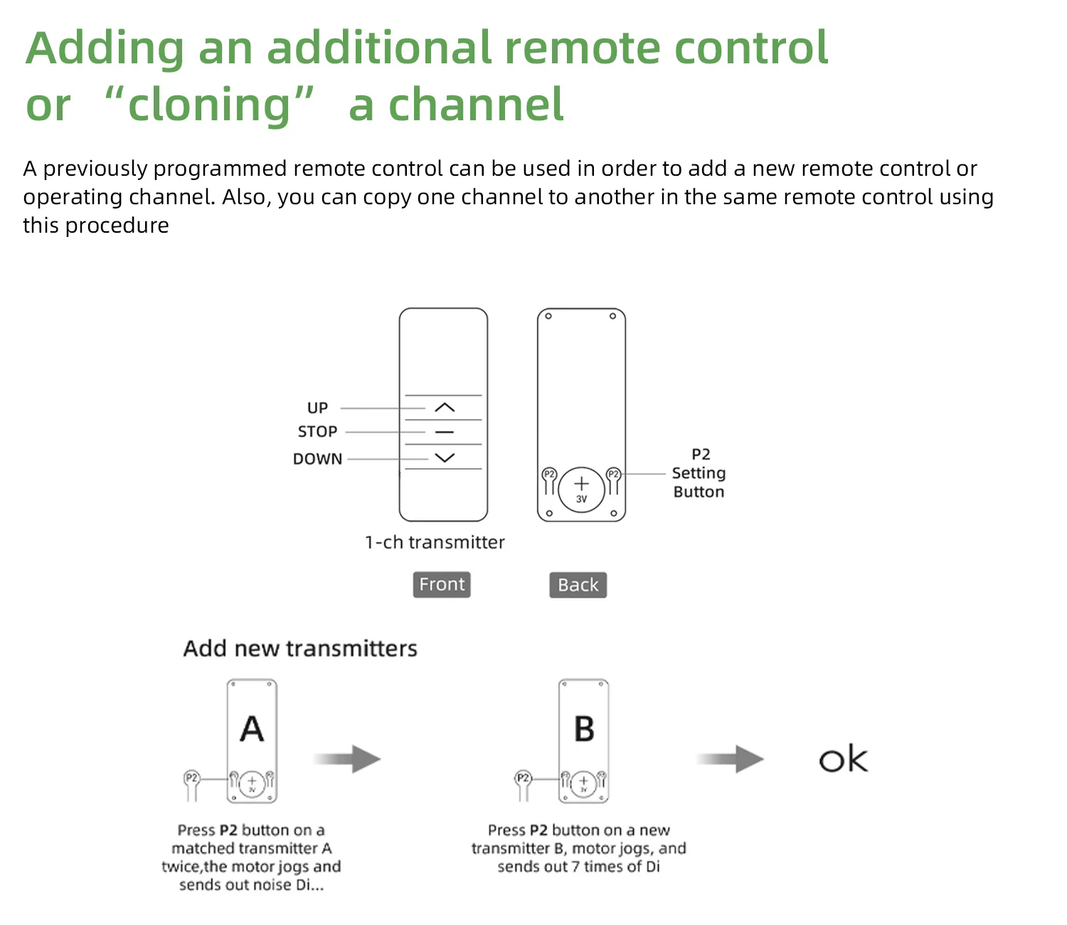 DD2702H 15 Channel Bi-Directional LCD Replacement Emitter for Remote Controlling the Bi-Directional Motors