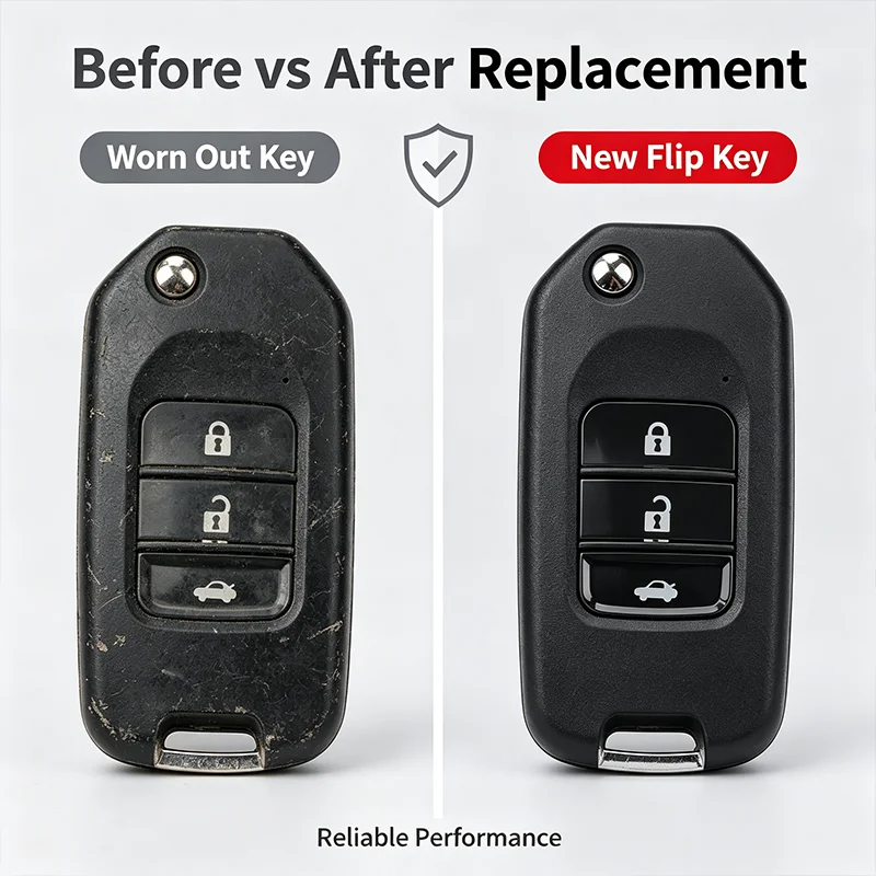 2/3/4 Button Car Key Remote Replacement Shell Accessories No Chip For Honda Accord CR-V FIT XRV VEZEL CITY JAZZ CIVIC HR-V FRV
