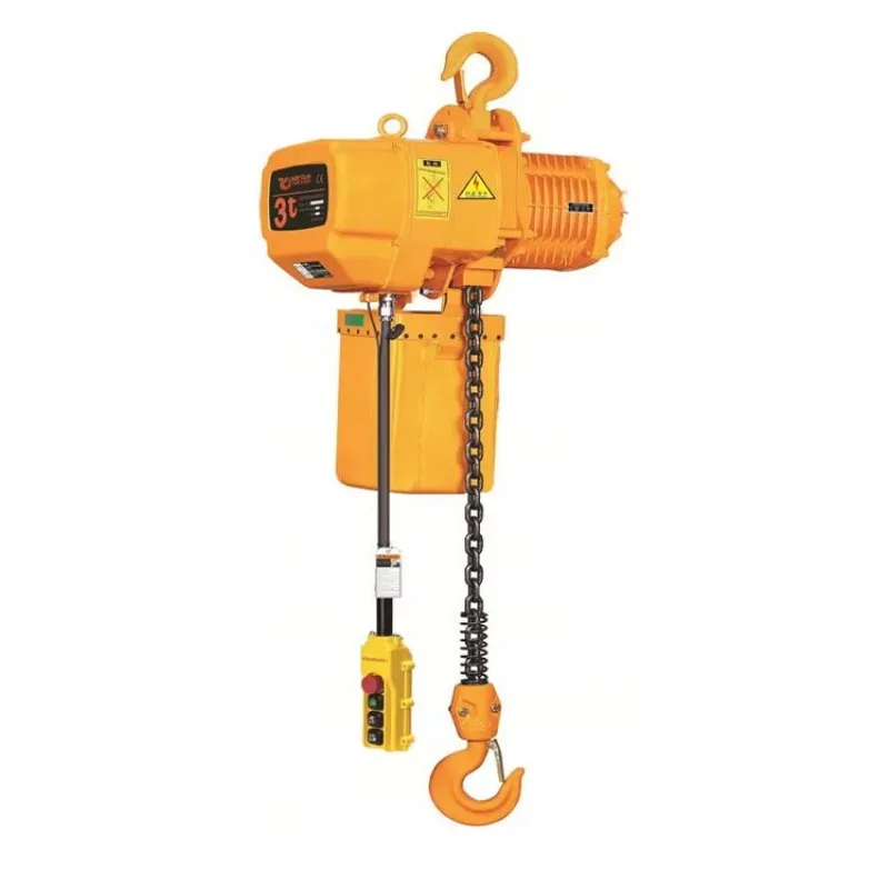 High Quality Wireless Remote Control European Type 1 2 3 5 10 Ton Heavy Duty Electric Chain Hoist for Overhead/Gantry Crane